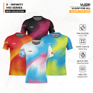 ÁO THỂ THAO CỔ TRÒN VLOOP - BỘ SƯU TẬP X INFINITY V03