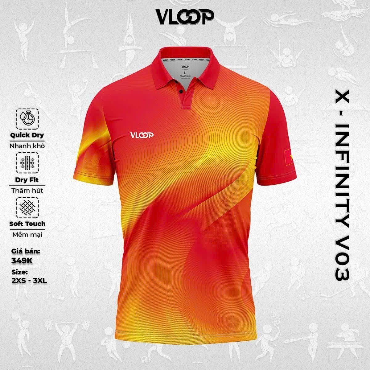 ÁO THỂ THAO CỔ POLO VLOOP - BỘ SƯU TẬP X INFINITY V03 5 ÁO THỂ THAO CỔ POLO VLOOP - BỘ SƯU TẬP X INFINITY V03 - Ảnh 5